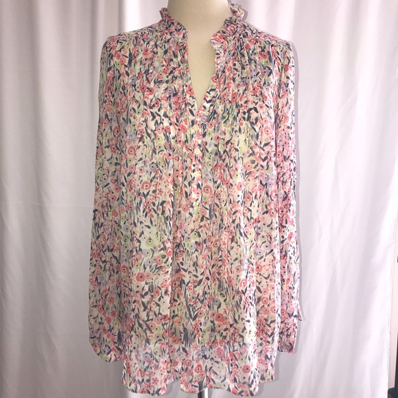 LC Lauren Conrad Tops - LC Lauren Conrad Floral Blouse.